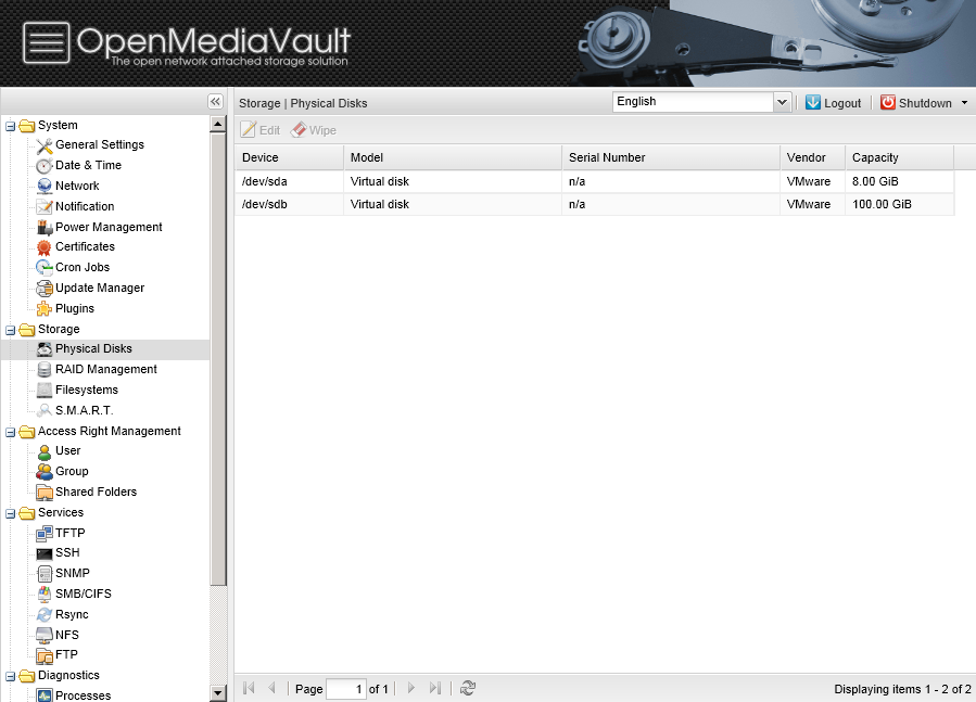 Open Media Vault From Usb