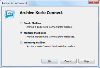 Kerio Archving in MailStore Server