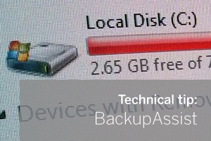 Move your BackupAssist folder