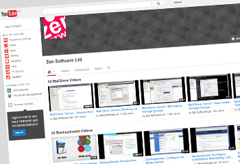 Zen Software's YouTube page