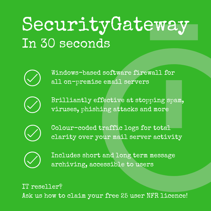 SecurityGateway in 30 secs